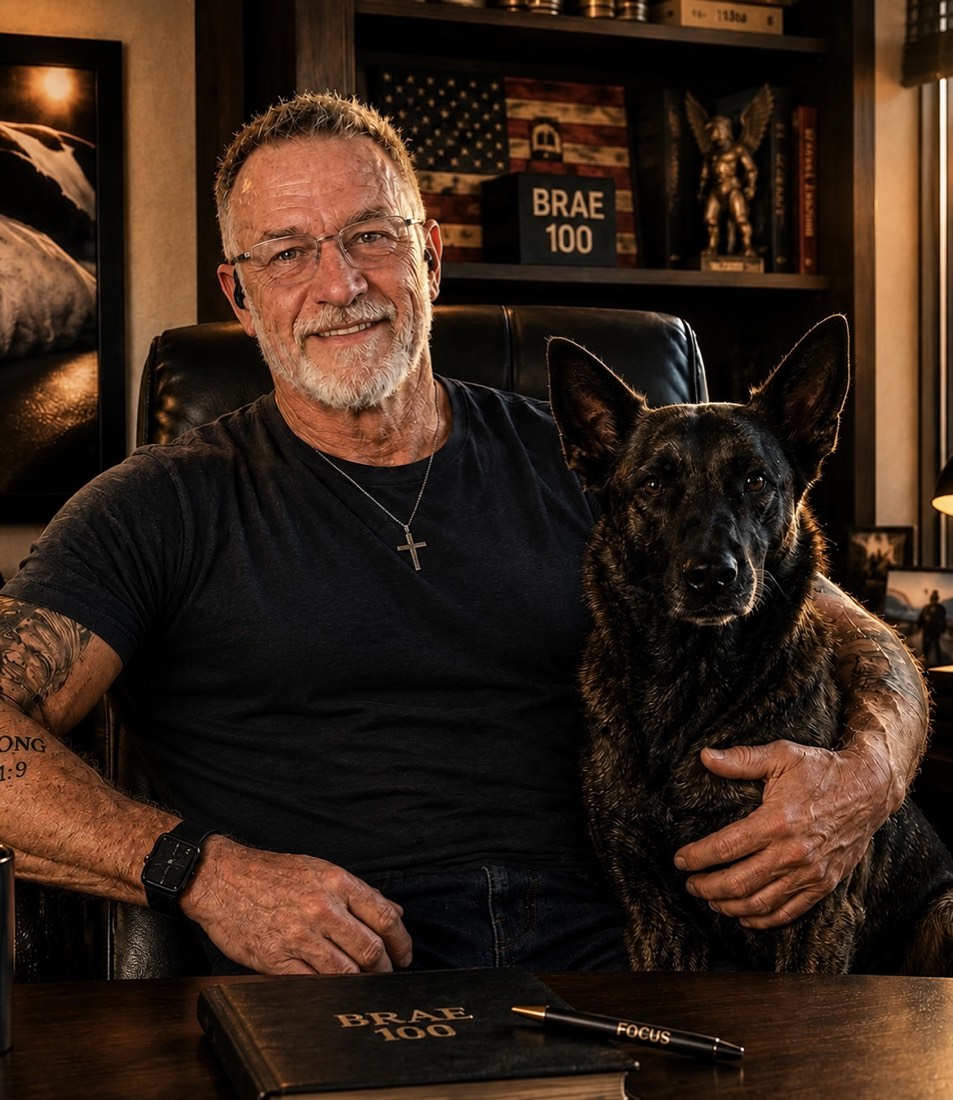 Steve White and Ruubs, the Rubicon human and dog program